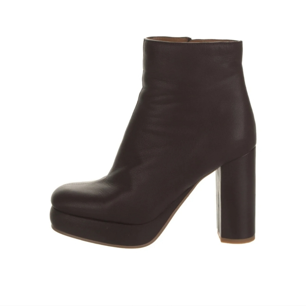 See By Chloe Dark Brown Merlot Leather Booties 6